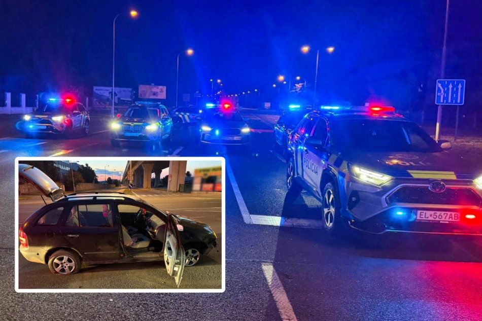 Na Fábii unikal policajtom od Hlohovca až do Nitry