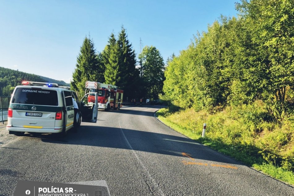 V OBRAZOCH: Nad Hriňovou vyhasol život motocyklistu
