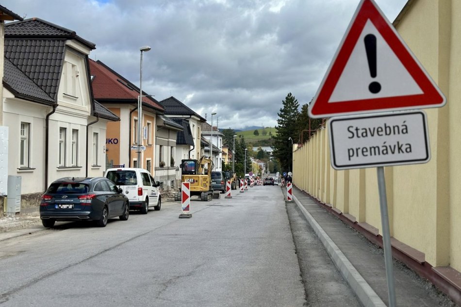 V OBRAZOCH: Rekonštrukcia Kollárovej ulice v Banskej Bystrici