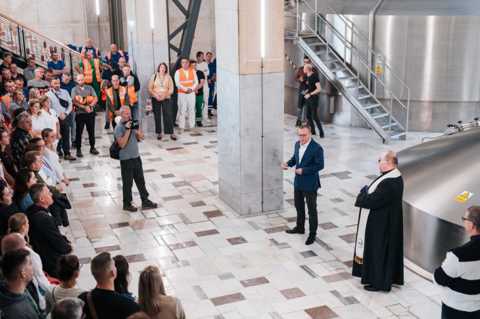 Požehnanie novej varne v Pivovare Šariš