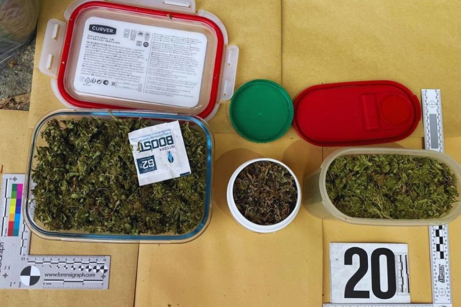 V OBRAZOCH: Policajti zaistili presne nezistené množstvo zelenej sušiny