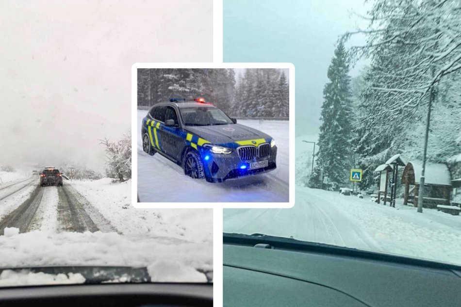 Slovensko zasiahlo sneženie