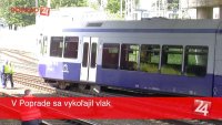 V Poprade sa vykoľajil vlak. Doprava bola blokovaná štyri hodiny