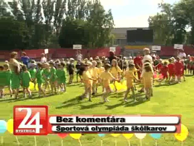 Štadión na Štiavničkách obsadili škôlkari
